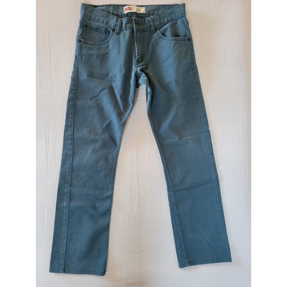 Levis Jeans Kids 16 Regular 28X28 Ponderosa Pine Denim 513 Slim Fit Straight NWT